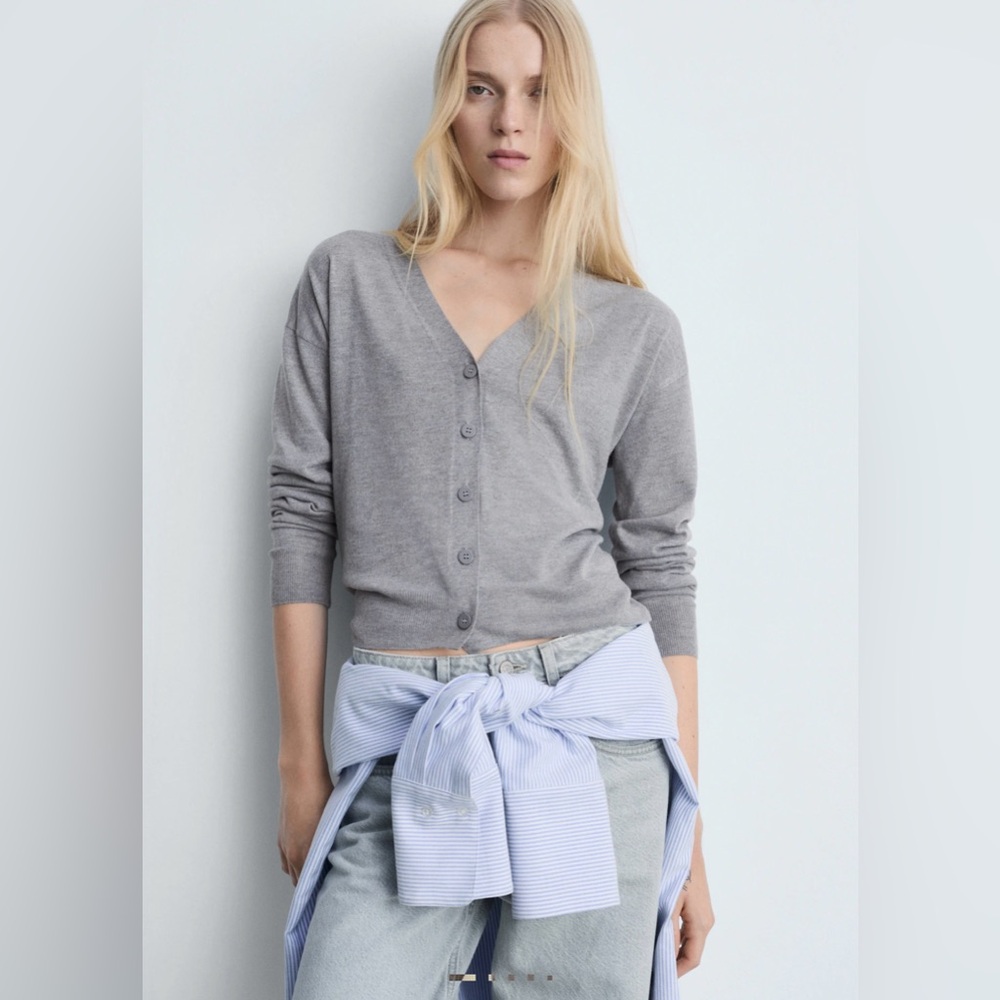 Mango Fine Knit Cardigan